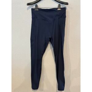 IUGA Women's Size Medium High Waisted Compression Leggings Dark‎ Blue NWOT